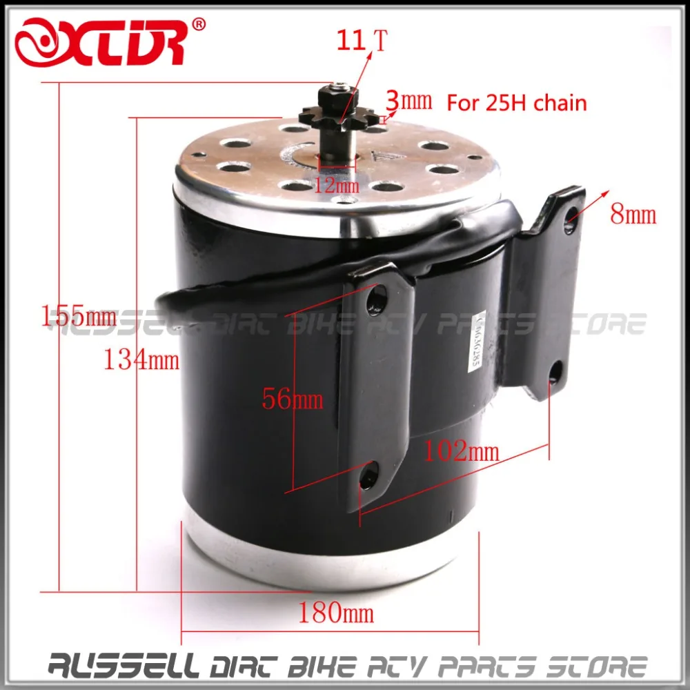 

24V 500w Brush Motor For Electric Scooter go-kart quad E-SCOOTER MY1020