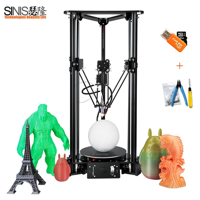 Cheap Delta 3D Printer Pulley Version Linear Guide DIY Kit Kossel 3D Aluminum Frame Printer DIY Kit Smart Leveling Automatic Feeding Cheap Delta 3D Printer Pulley Version Linear Guide DIY Kit Kossel 3D Aluminum Frame Printer DIY Kit Smart Leveling Automatic Feeding
