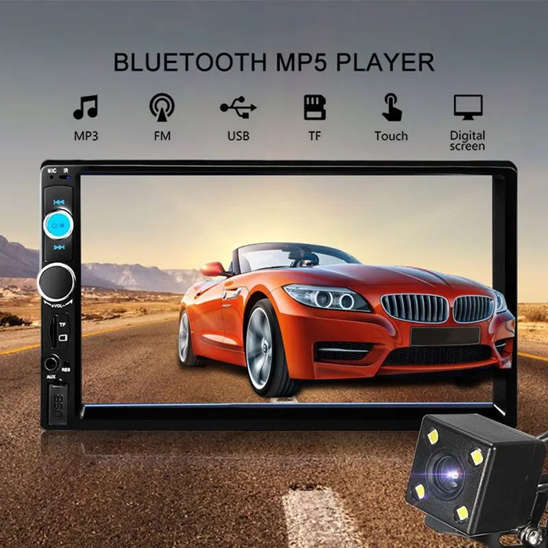 VicTsing 7 дюймовый автомобильный Bluetooth MP5 плеер авторадио стерео радиоприемник