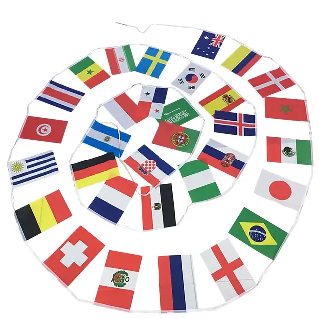 football game banner string flag 2018 21st russia football game
