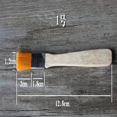 Высокое качество Многоцелевой 1# деревянная ручка нейлоновая кисть линия краски масляной живописи Нижняя Кисть Клей Пыль щетка для чистки инструментов