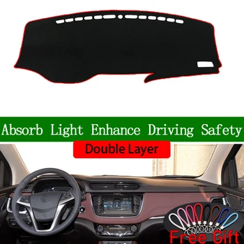 

Double Layer Car Stickers For changan LINMAX 2017 Dashboard Cover Car Accessories Interior Anti-UV Car Decals