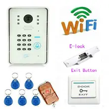 free DHL WiFi Doorbell with Camera HD IR Monitor Alarm Intelligent Video Intercom Door Bell APP Control for Smartphone Tablet