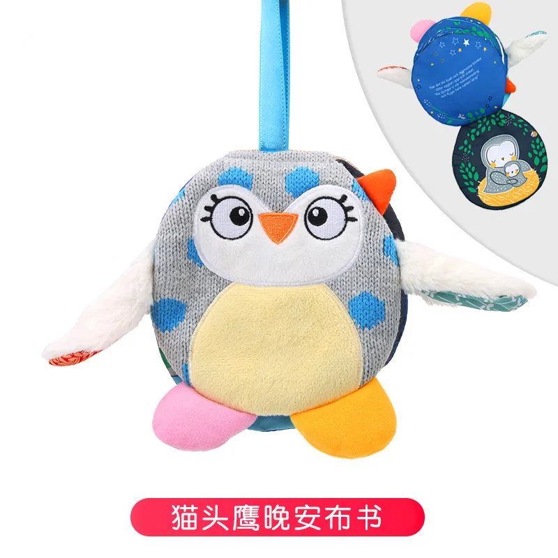 Owl Shape Baby Children Learning Educational Cloth Story Books Infant Bed Crib Stroller Hanging Doll Toddler Kids Appease Toy | Игрушки и