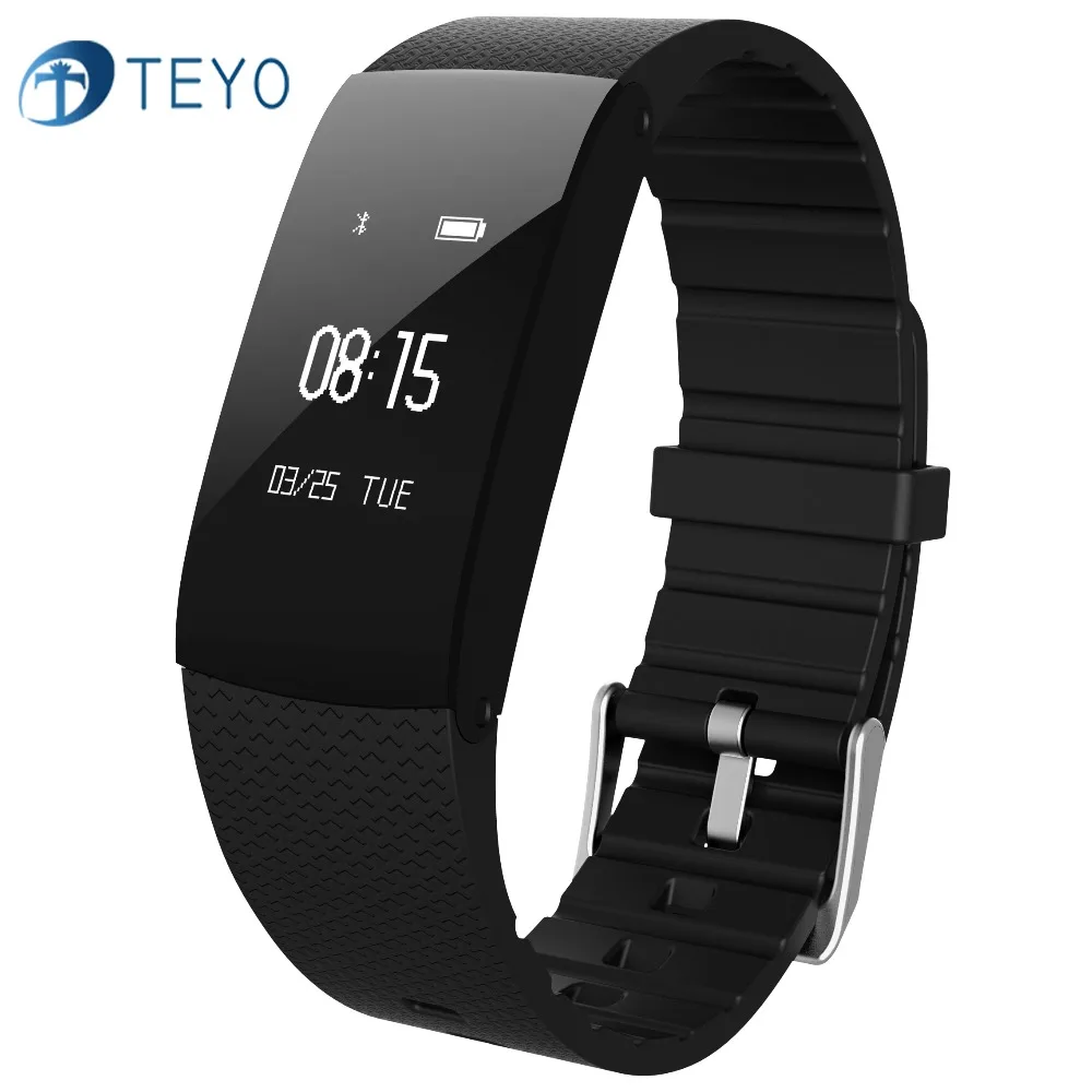 Teyo New Smartband A89 Blood Pressure Waterproof Heart Rate Monitor Passometer Call Remider Intelligent Bracelet for