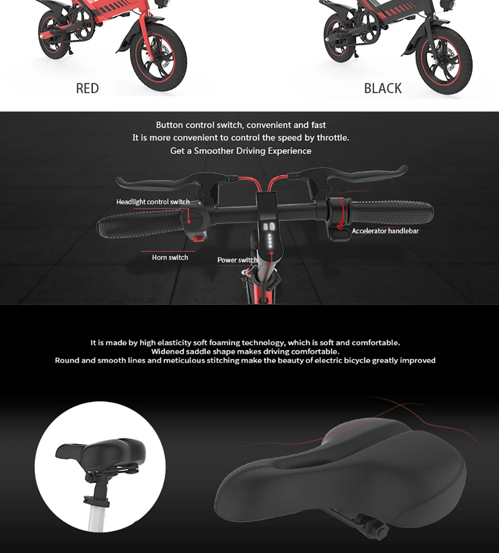 Cheap Y2 48V 7.5Ah Smart E Bike 400W Rear Suspension Disc Brake Foldable E Bicycle Mini Folding Electric Bike 1