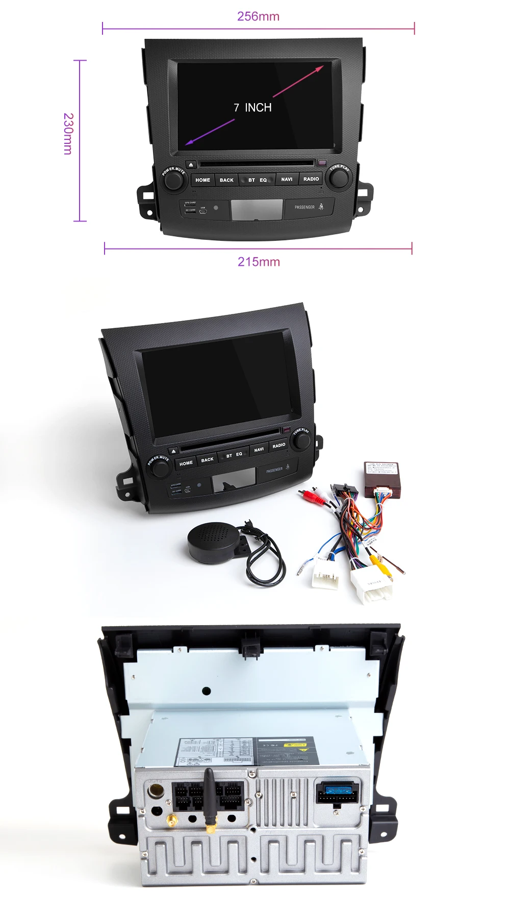 Excellent Xonrich 2 Din Android 9.0 Car Multimedia Player For Mitsubishi Outlander 2007-2011 AutoRadio GPS Navi DVD Head Unit AudioWifi 4G 18