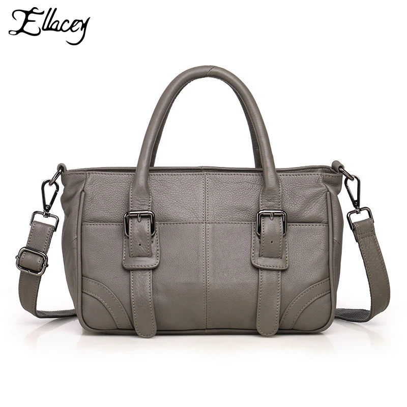 

2019 Designer Genuine Leather Women HandBag Luxury Women Business Shoulder Bag OL Office Work Bag Casual Zipper Messenger Bag