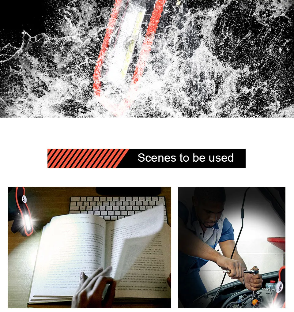 High Power LED Work Light Rechargeable Work Light Portable Lantern Searchlight LED Focus Rechargeable Magnetic Hanging Hook Lamp (11)