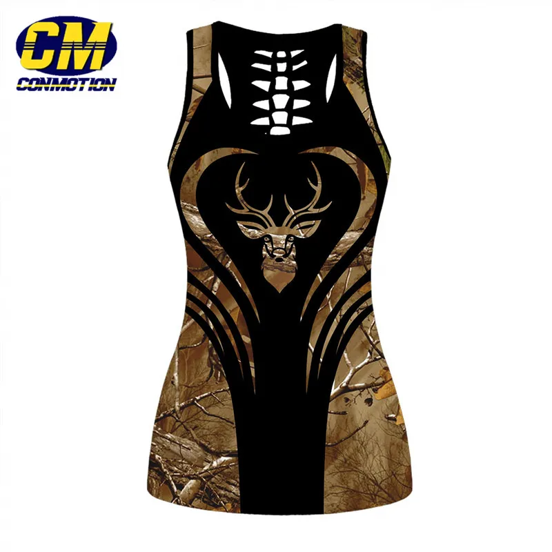 

Camouflage hunting deer print 3D vest