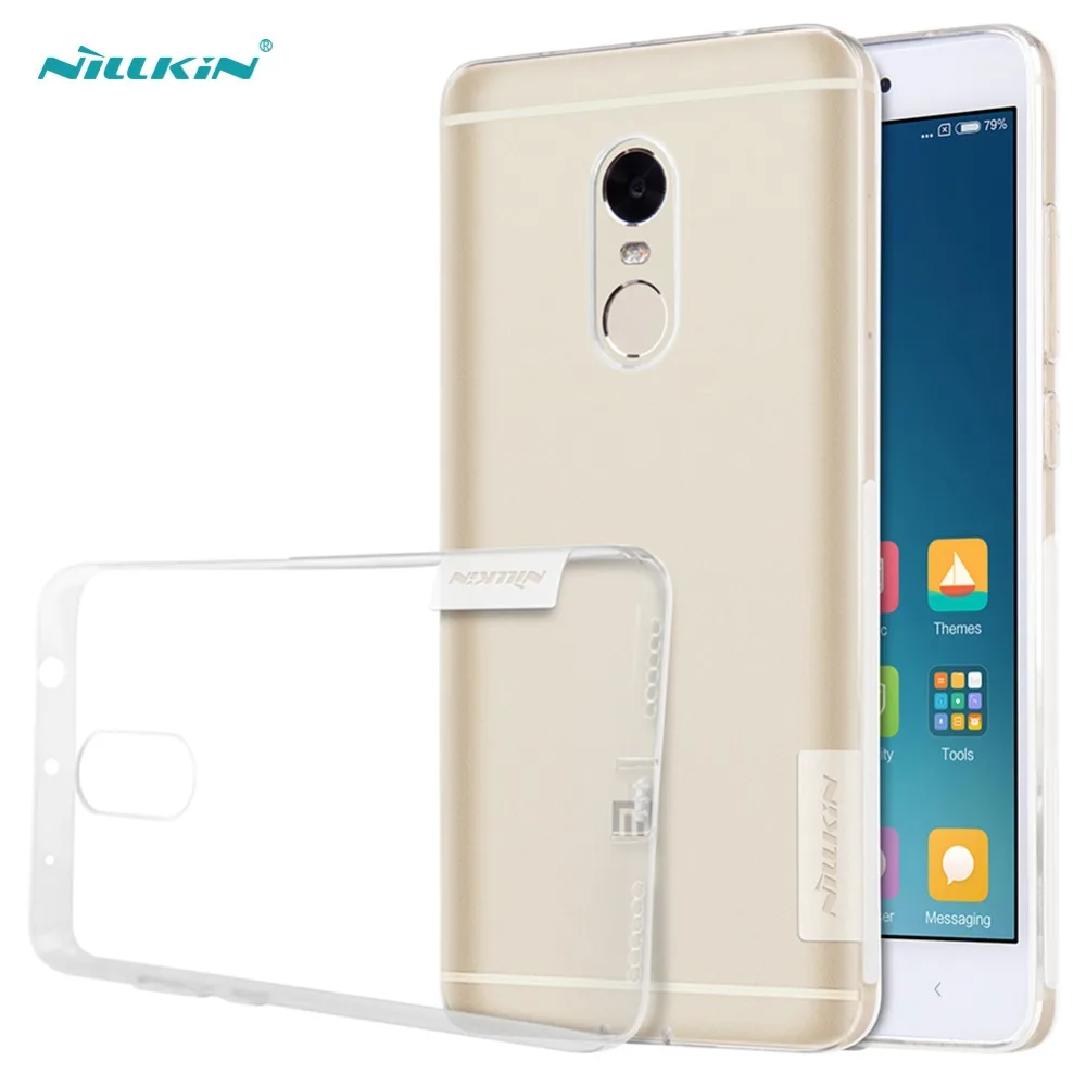 Чехол NILLKIN для Xiaomi Redmi Note 4 ультратонкий прозрачный мягкий силиконовый чехол чехлы