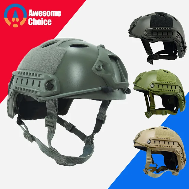 US $15.93 Fast PJ Tactical Helmet Army Military Cover Casco Airsoft Helmet Sports Accessories Paintball Gear 