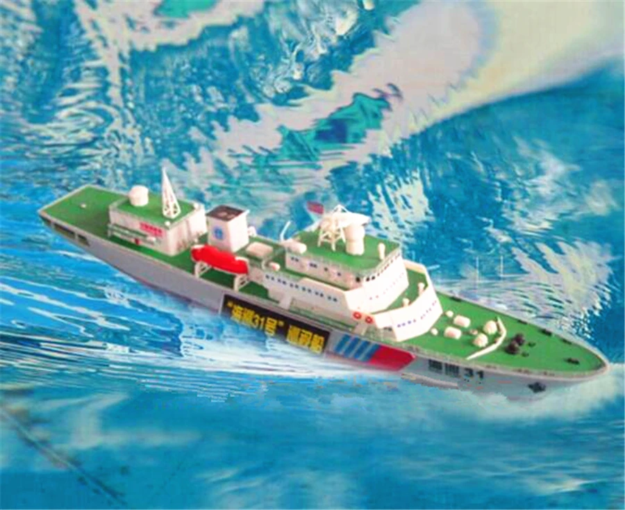 Космический отслеживающий корабль набор тонна нефтяной танкер Радуга Китай Береговая охрана корабль темно-синий боевой корабль DIY лодка игрушка подарок