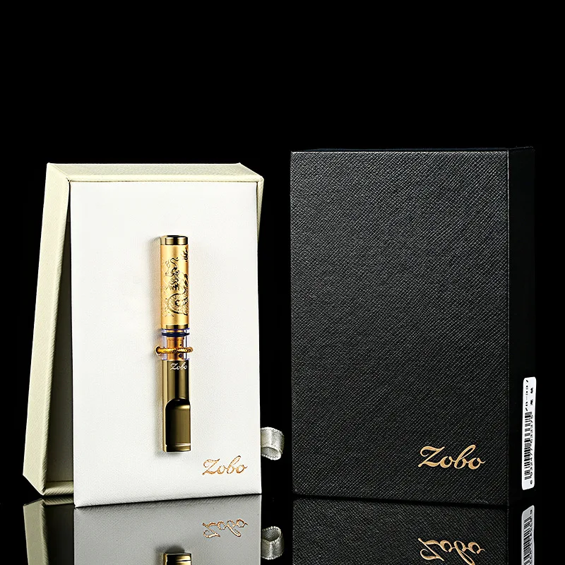 

ZOBO Filter Smoking Pipe Metal Smoking Tobacco Pipe Filter Portable Luxury Cigarette Accessories