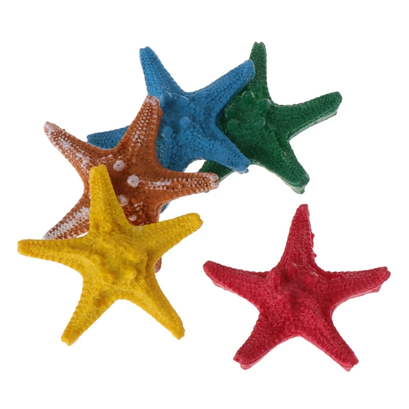 

Fish Tank Artificial Starfish Decoration Aquarium Ornaments Hard Resin 5 Color 2019