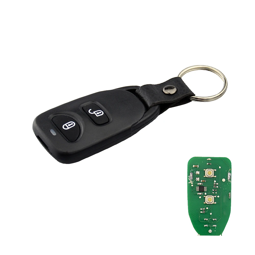 2+ 1 кнопки без ключа, автоматический пульт дистанционного управления, Автомобильный ключ 433 Гц для hyundai Tucson Santa Fe 2005-2009, без лезвия, без чипа