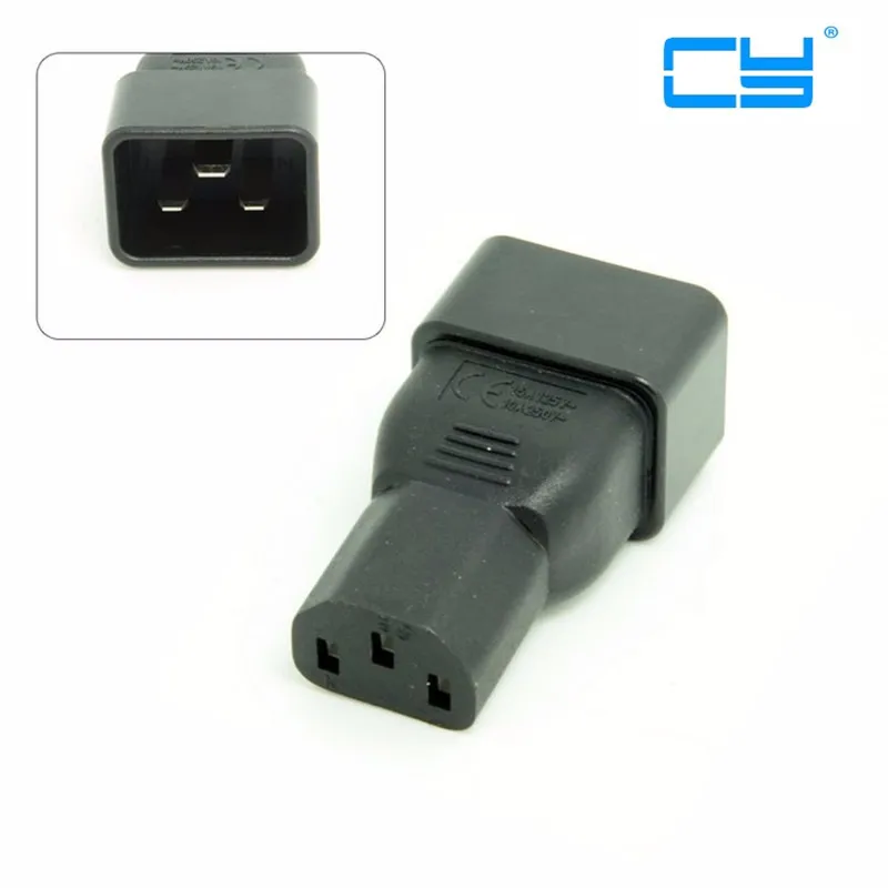 IEC 320 IEC320 C13 гнездовой к iec Male C20 удлинитель питания адаптер Разъем для PDU UPS 10А