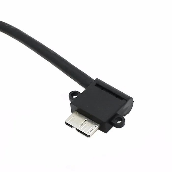Черный Угловой 90 градусов USB 3 0 Микро 10Pin правый угловой кабель 20 см для жесткого