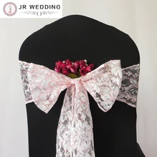 50 шт. лимонно-зеленая/желтая/зеленая/оранжевая/красная кружевная лента для стула для свадебной вечеринки украшение для стула