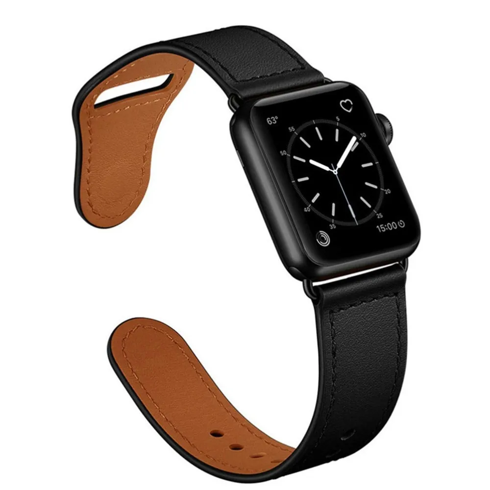 Натуральная кожа для apple Watch band 4(iwatch 5) 44 мм 40 мм apple watch 3 2 1 ремешок 42 мм 38 мм Аксессуары для браслета