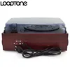 LoopTone Bluetooth Stereo Phono Turntable Vinyl LP Record Player With AMFM Radio USB/SD Aux Cassette MP3 Recorder Headphone Jack ► Photo 3/6