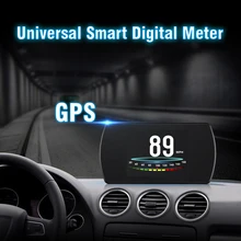 P12 OBD2/T800 gps автомобильный скоростной проектор Цифровой измеритель скорости Дисплей Расход топлива Датчик температуры дисплей