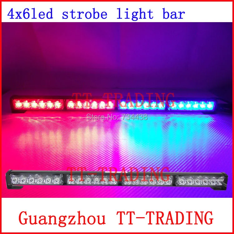 

Car warning Lights 24 LED Flash lights Police strobe Light vehicle emergency strobe lamp DC12V RED BLUE WHITE AMBER