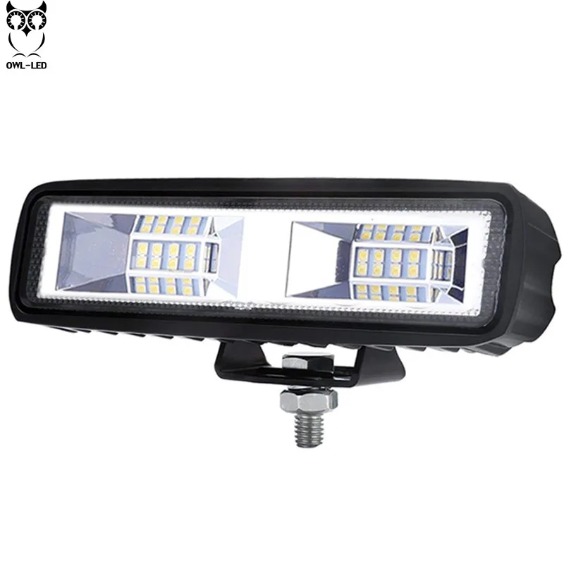 

OWL-LED 6 Inch 48W LED work Light Bar 12V 24V Motorcycle Off road 4x4 ATV Daytime Running Light Truck Tractor Spotlight