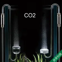 CO2 распылитель на крючке, мини нано распылитель, акриловый пластик, супер тонкий счетчик пузырей, водяное растение для аквариума, аквариума