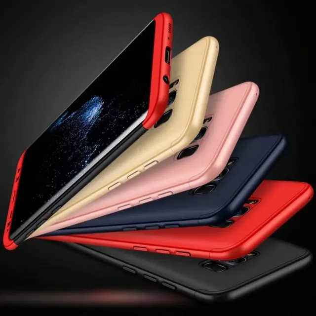 

360 Full Protection Cover 3 in 1 Detachable Slim Hybrid Combo Case for Samsung Galaxy S8 S8 Plus