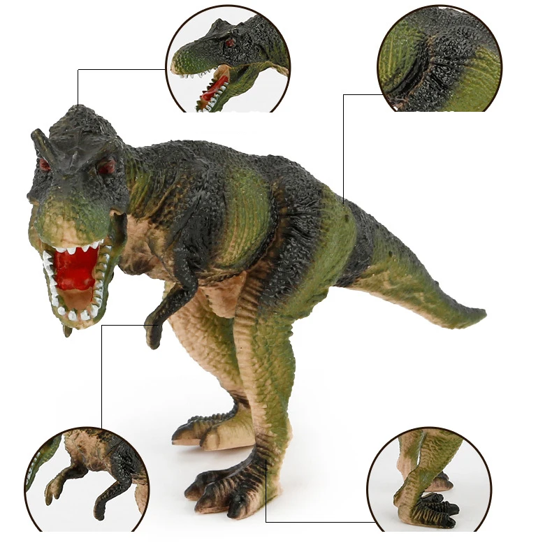 Детские игрушки Парк Юрского периода Тираннозавр Рекс Динозавр Модель игрушки животные пластиковые ПВХ Фигурки игрушки для детей Подарки