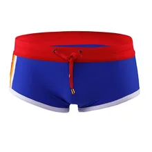 Мужские сексуальные плавки водонепроницаемый купальный костюм мужской Дайвинг купальник сексуальные шорты с низкой талией дышащие летние пляжные шорты