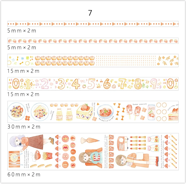 Г-н Бумага 14 видов конструкций 6 шт./компл. 5/15/30/60 мм милый мультфильм красочный клейкие ленты Скрапбукинг деко DIY Творческий Kawaii клейкой ленты