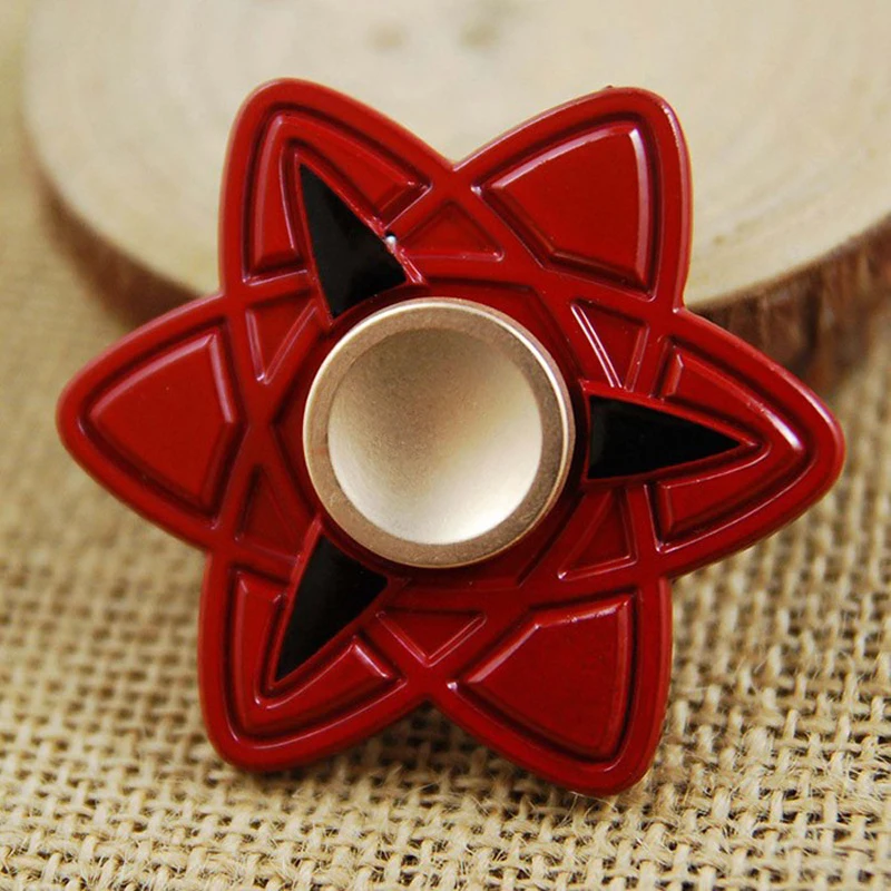 Наруто Спиннеры Саске Акацуки Хатаке Какаши Sharingan палец руки Spinner Для EDC СДВГ # E