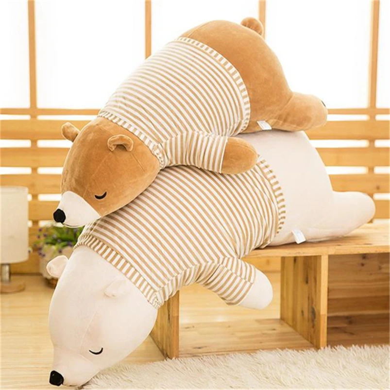 

Baby Kids Plush Bear Toy Sleeping Comfort Doll Plush Toy Soft Stuffed Animal Appease Cushion & Pillow Bear Toy Z159