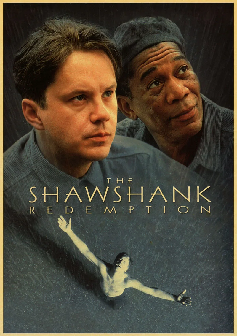 Постер Shawshank Redemption для гостиной, Настенная декоративная живопись, Художественная печать на крафтовой бумаге, наклейка на стену