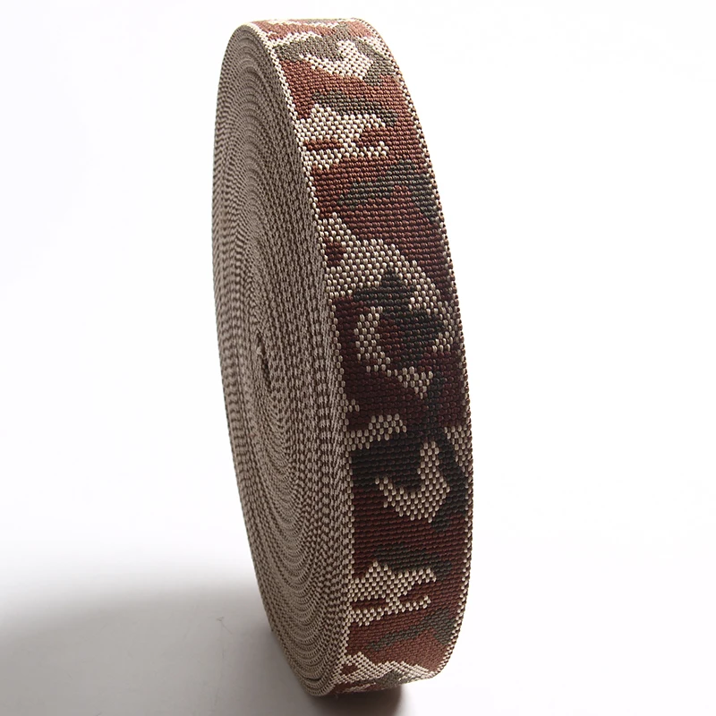Buy high quality cotton Camouflage webbing belt hravy thick printing cotton