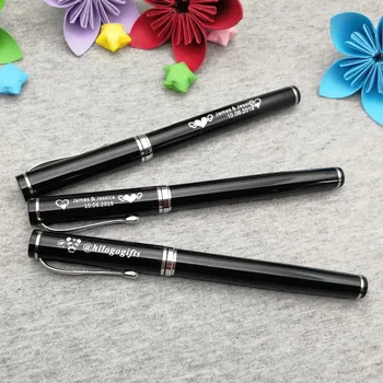 

High quality gel pen custom with your name text 1pc personalized gift pen for teacher free ship with gift pouch