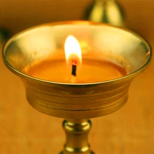 1 шт./лот,, утолщенный медный держатель лампы, подсвечник, тибетское Латунное масло, медная масляная лампа, Буддийские принадлежности