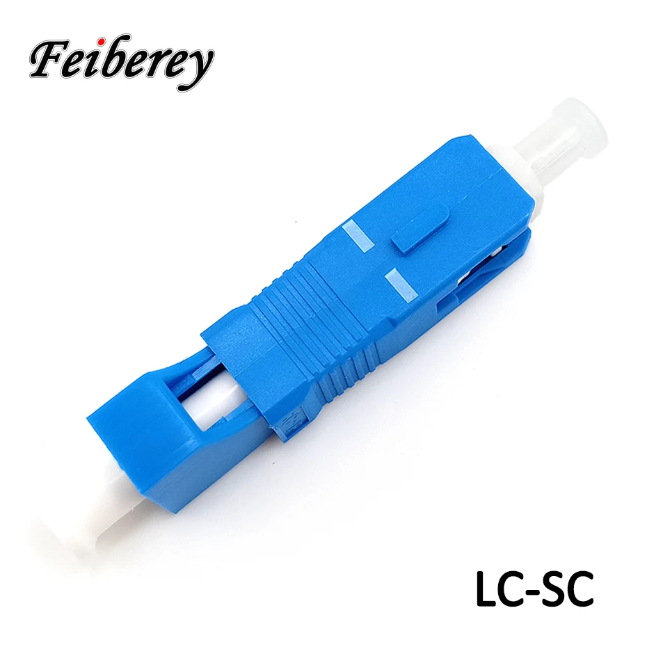 

LC UPC Female to SC UPC Male Fiber Optic Hybrid Adapter for Singlemode SM 9/125 Optical Fiber Rectangle LC-SC Connection in FTTH