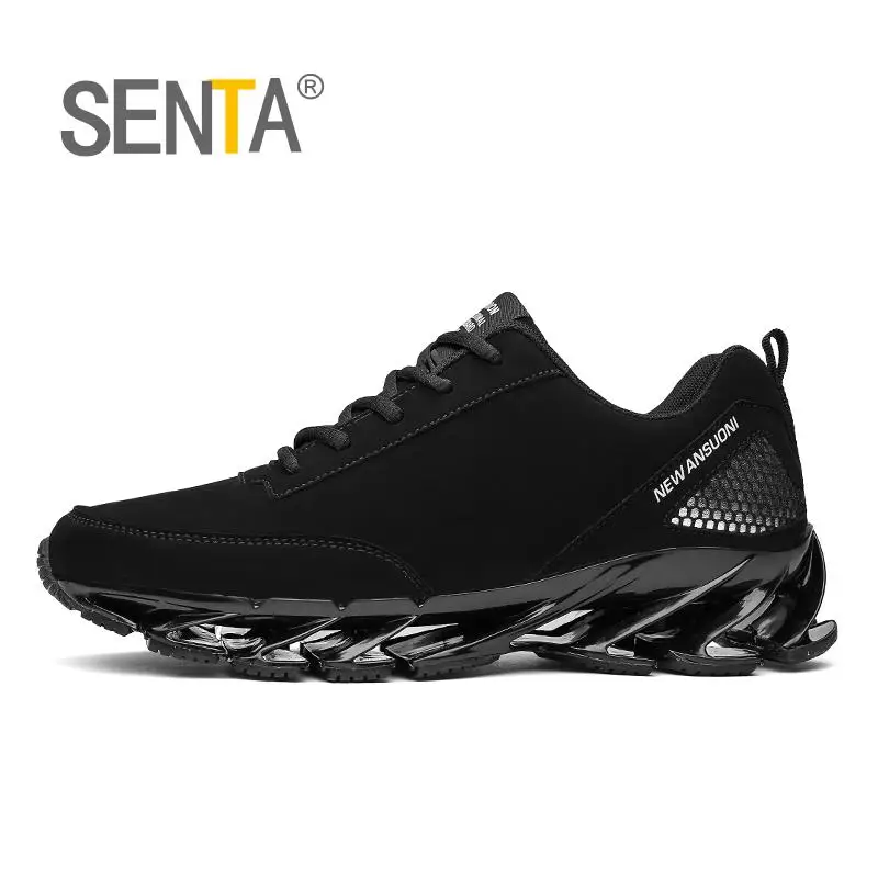 

SENTA Blade Running Shoes For Men Antiskid Damping Cool Outsole Walking Trekking Leisure Outdoor sports Running Zapatills Black