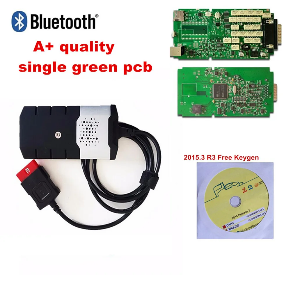 

10PCS A++ Quality single pcb for delphis With bluetooth Vd Ds150e Cdp board Obd2 Scan Cdp Pro Plus for car truck diagnostic tool