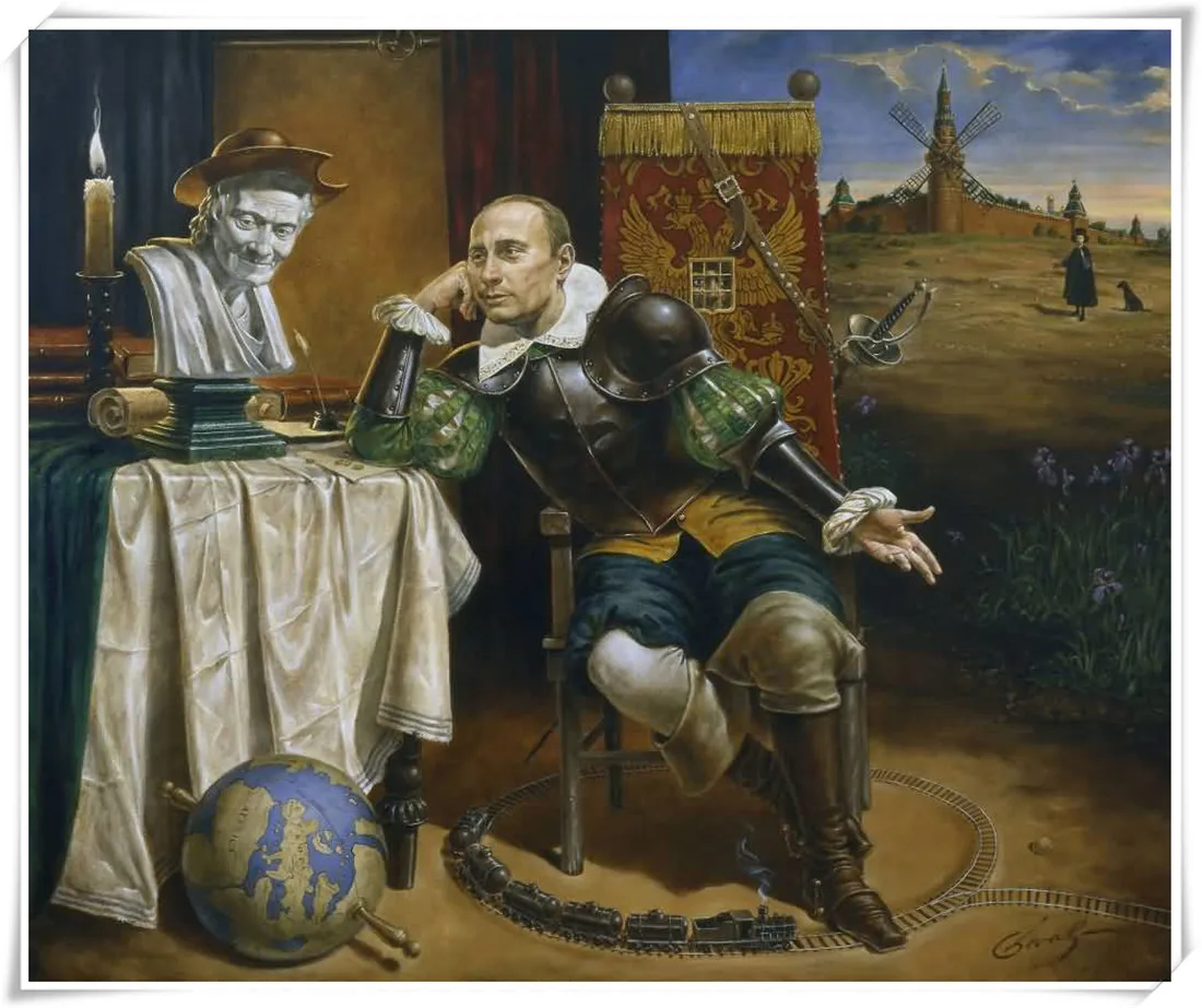Michael Cheval Surreal Absurdist HD Print Modern Oil Painting on Canvas Poster Wall Art Picture for Living Room Home Decor #183 | Дом и сад