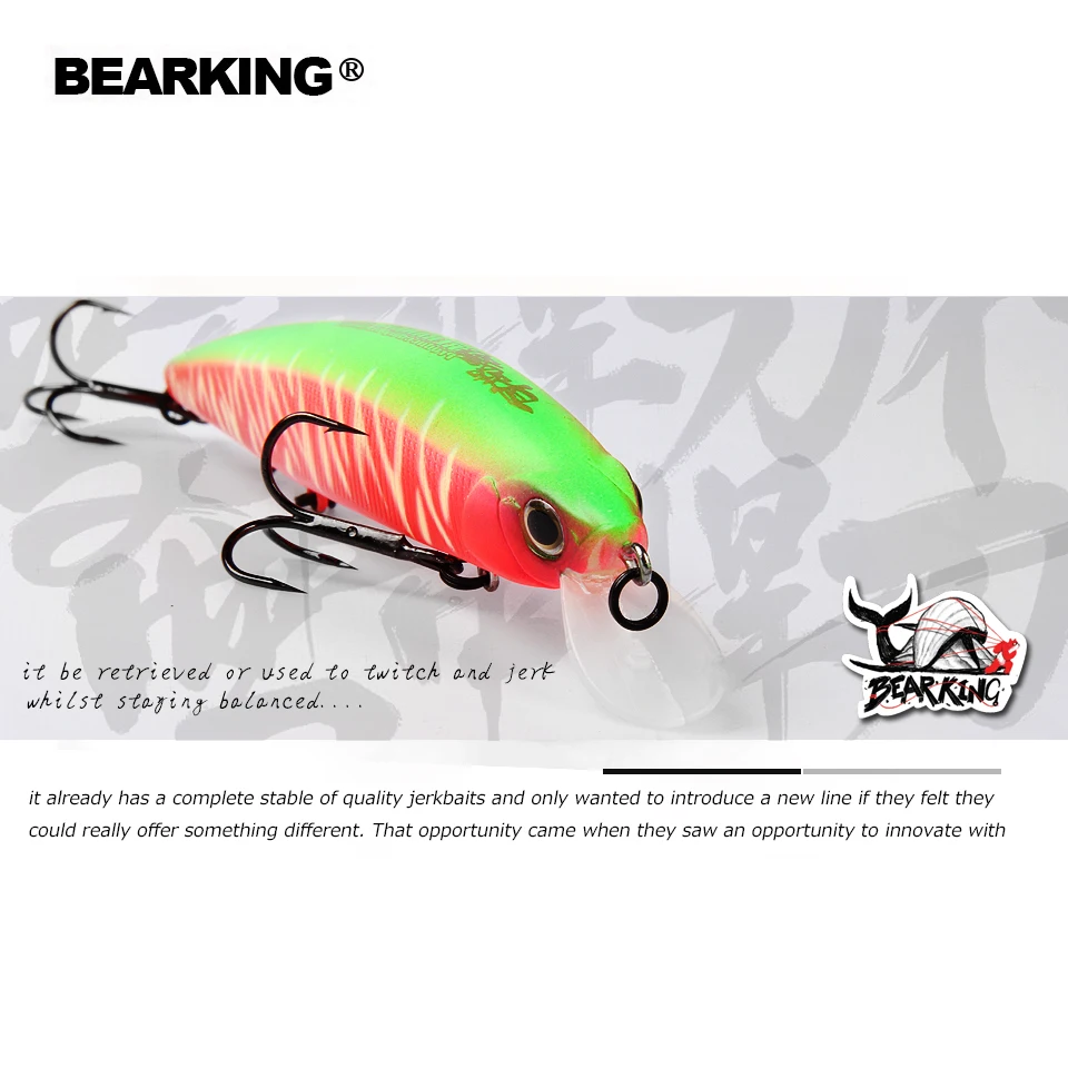 Bearking 13cm 22g Top minnow suspending for fishing hard lures wobblers  quality professional baits crankbaits bait popper
