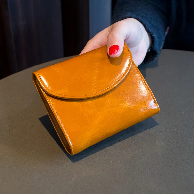 

New Women Wallets Leather Card Holder Short Clutch Small Girls Wallet Fashion Female Purse Lady