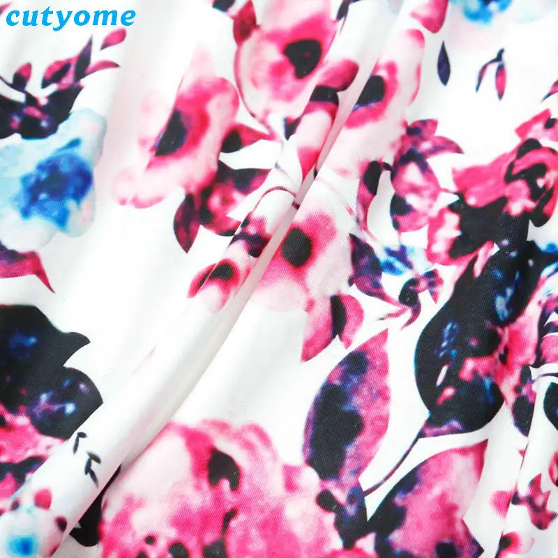 Summer Family Matching Outfits Mother and Daughter Dresses Patchwork Dress Kids Mom Daughter Floral Dress Matching Clothes 2018 Summer Family Matching Outfits Mother and Daughter Dresses Patchwork Dress Kids Mom Daughter Floral Dress Matching Clothes 2018