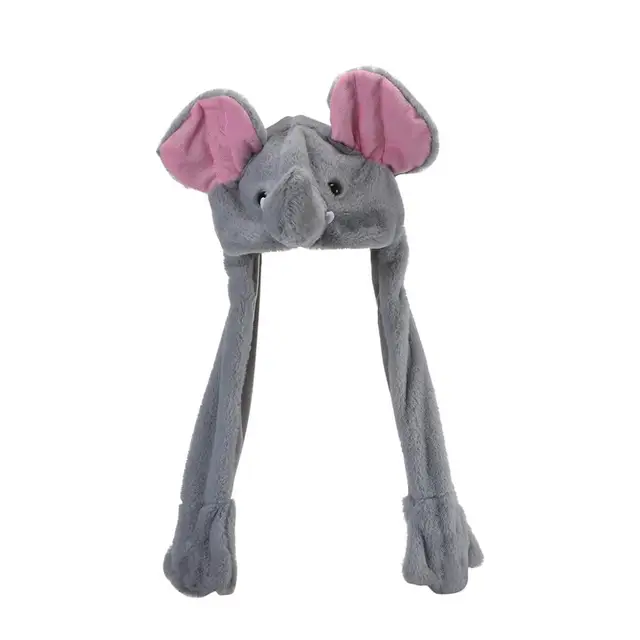 Funny Plush Animal Hat Cute Animal Scarf Hat Novelty Animal Winter Cap