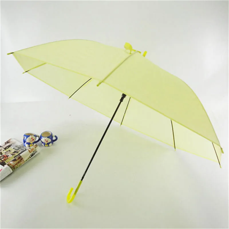 

Colorful Transparent Automatic Rain Umbrella Dome Wedding Party Favor Waterproof Long Handle Student Creative