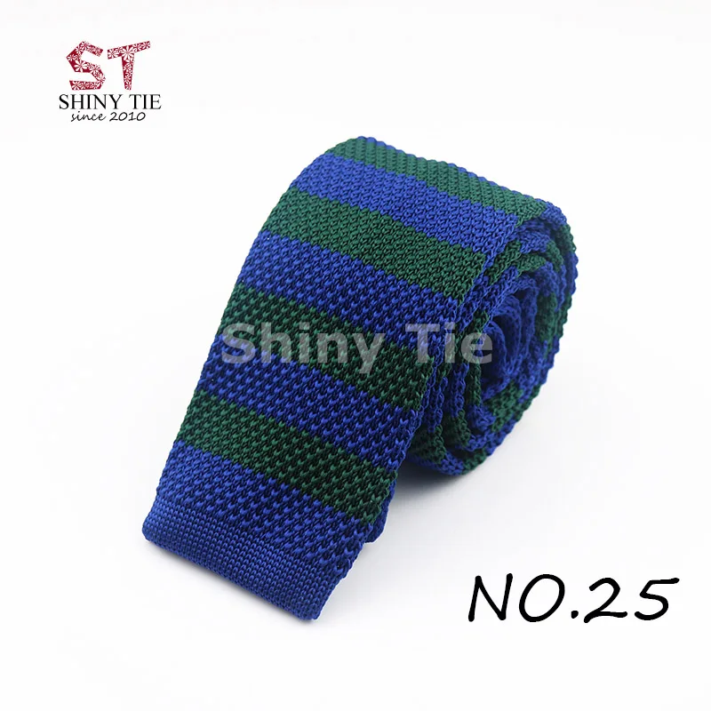 Мужской вязаный галстук 5,5 см ширина Узкий Тонкий шейный галстук полосатый темно-синий красочный тканый плоский галстук вечерние деловые галстук костюм подарочный набор