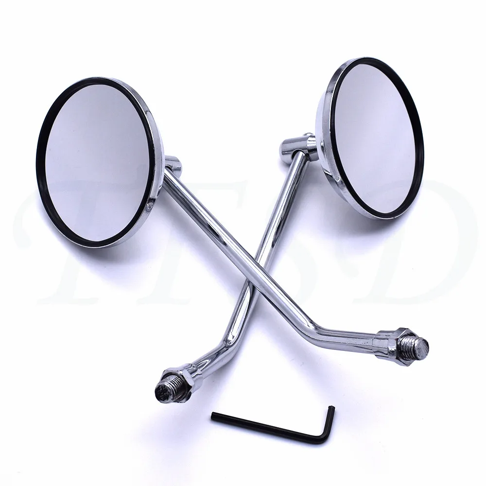 

Universal 10 mm motorcycle rearview mirror scooter bicycle motorbike side mirror for Honda BMW KTM Aprilia MV Agusta Triumph